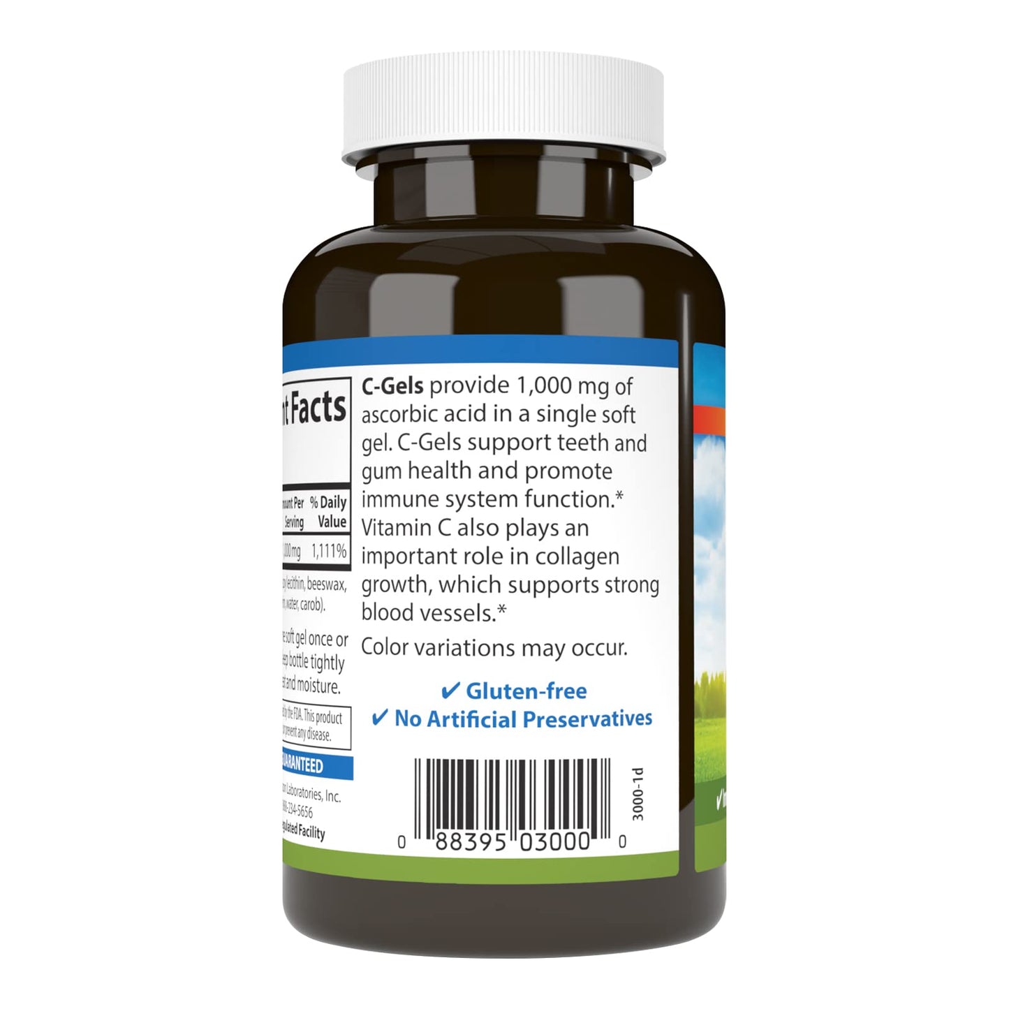 Carlson C-Gel Vitamin C 1000 mg Softgels, 60 Count