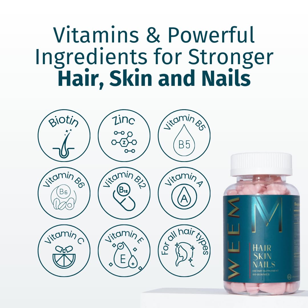 WEEM Hair Skin and Nails 120 Gummies