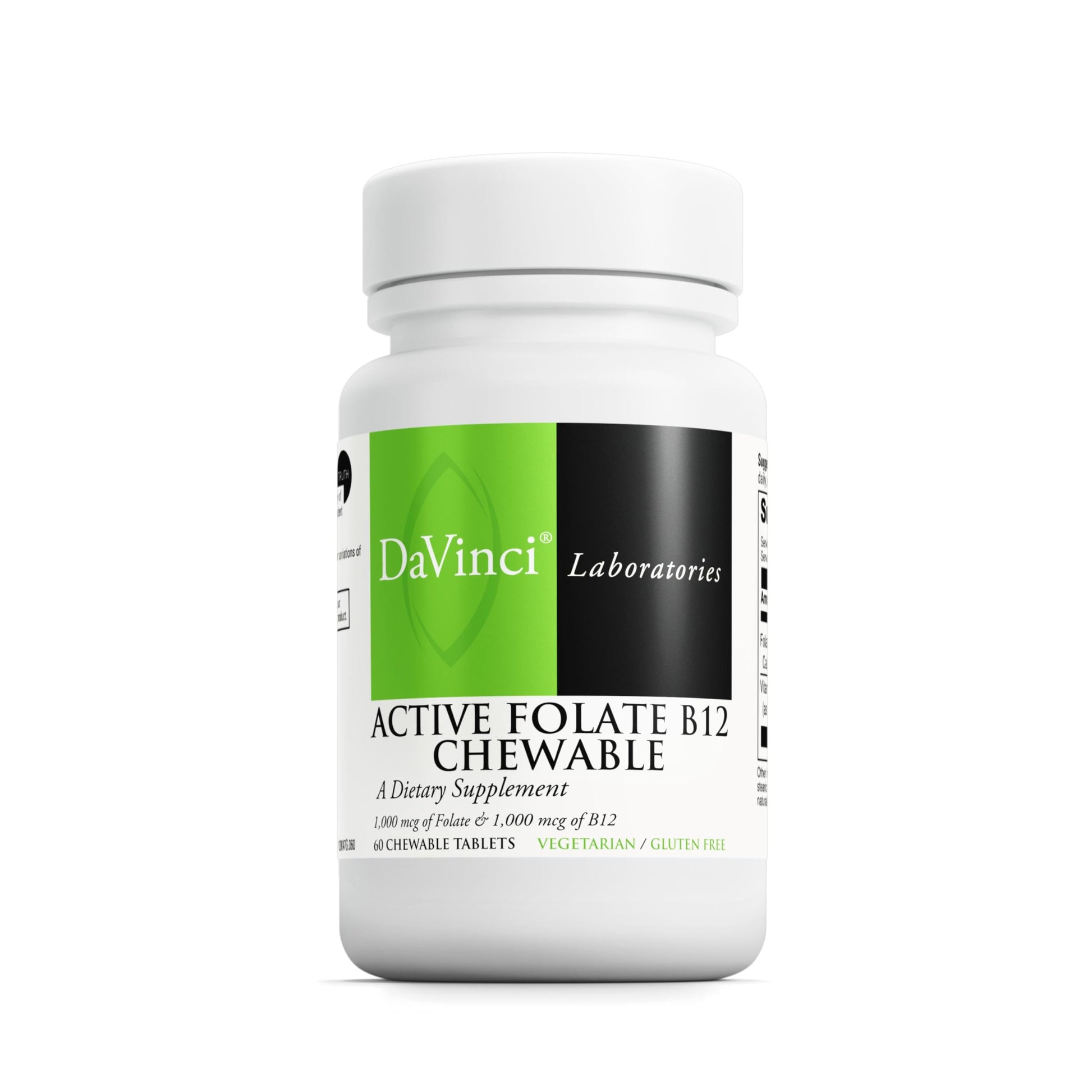 DAVINCI Active Folate B12 Tablet, 60 Count