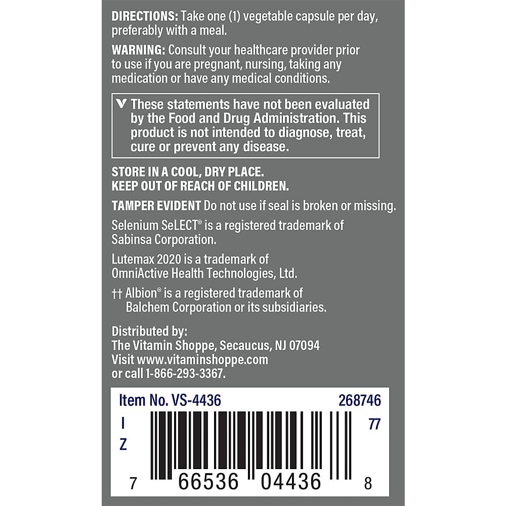 The Vitamin Shoppe MenaTMs 50+ Once Daily Multivitamin for Immune, Energy, Digestive, and Cardiovascular Support, Vegetarian Capsules, 60 Count