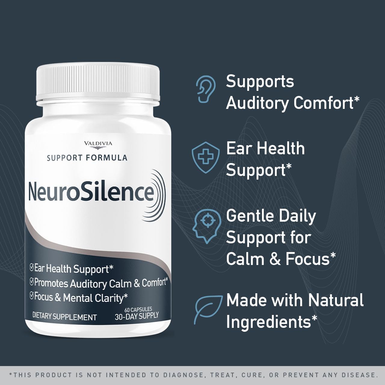 Valdivia Neurosilence Capsules, 60 Count