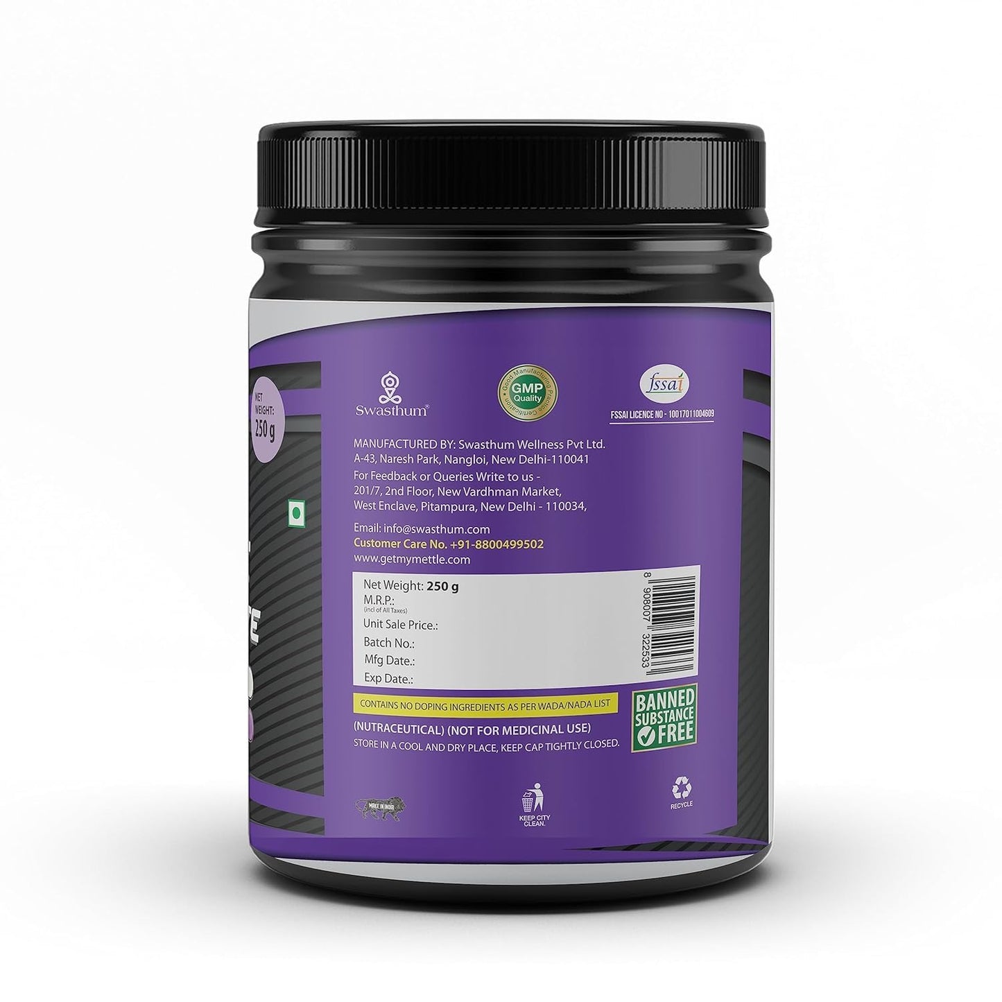 Generic Raw and Pure Creatine Monohydrate Powder 8.82 oz