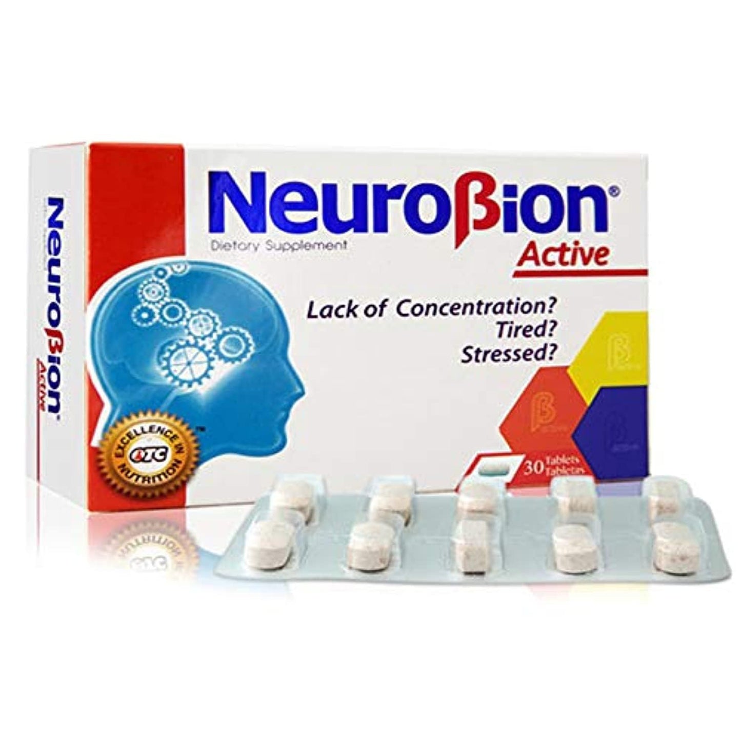 Neurobion Active Multivitamin L-Glutamic Acid Dietary Supplements Capsule 1 Count (Pack of 1)
