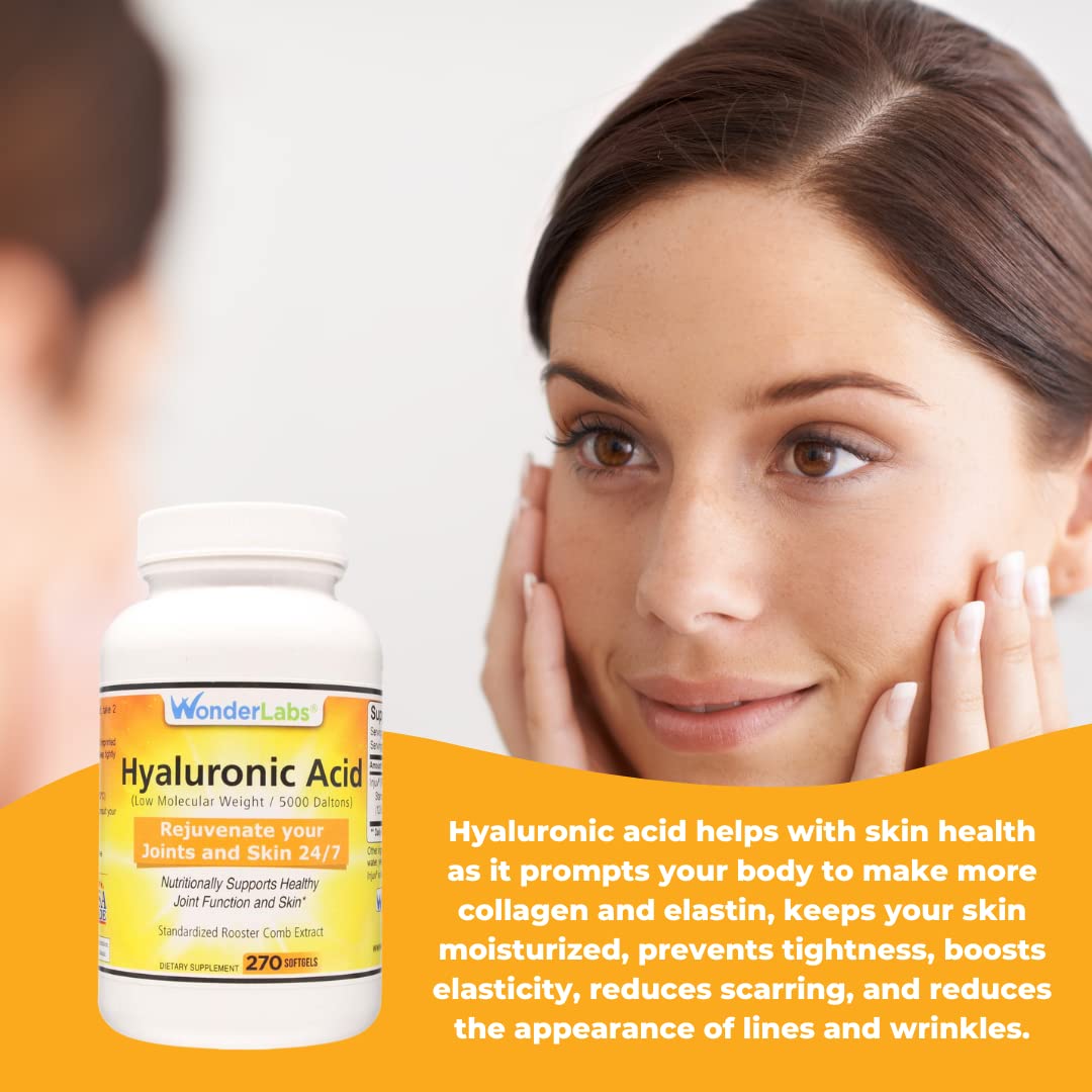 Wonder Laboratories Hyaluronic Acid 120mg Softgels 270