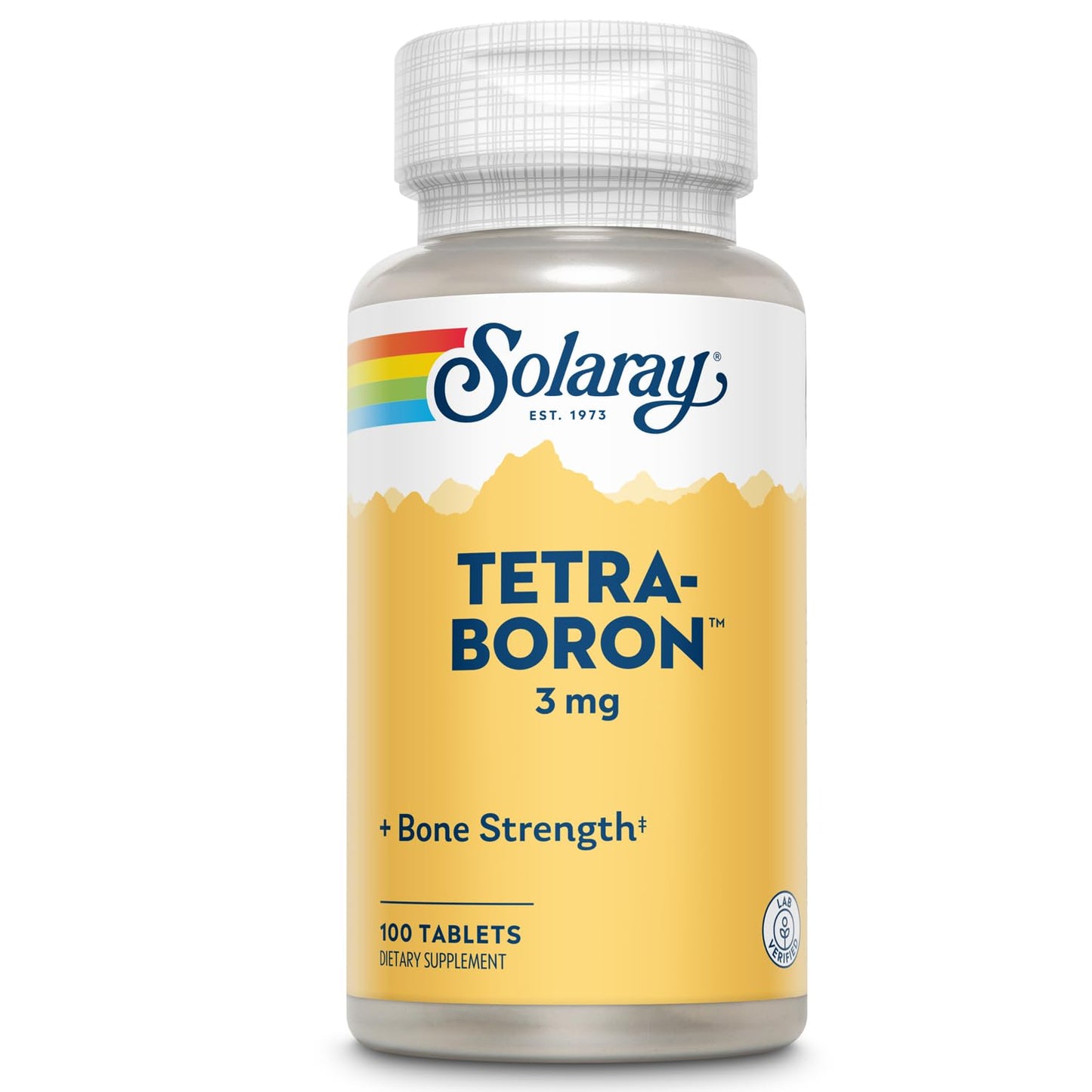 Solaray Tetra Boron 3mg Tablets, 100 Count