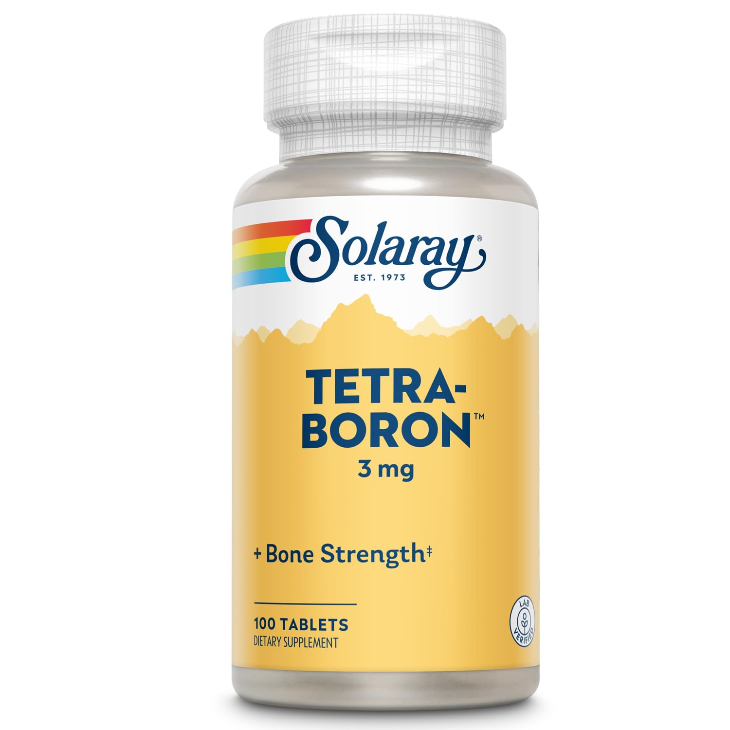 Solaray Tetra Boron 3mg Tablets, 100 Count