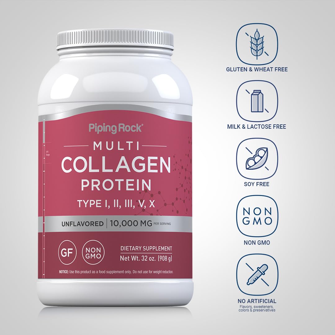 Piping Rock Multi Collagen Protein Powder 32 oz