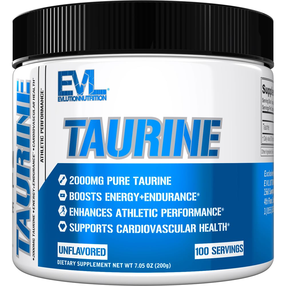 Evlution Taurine Powder 7.05 Ounce