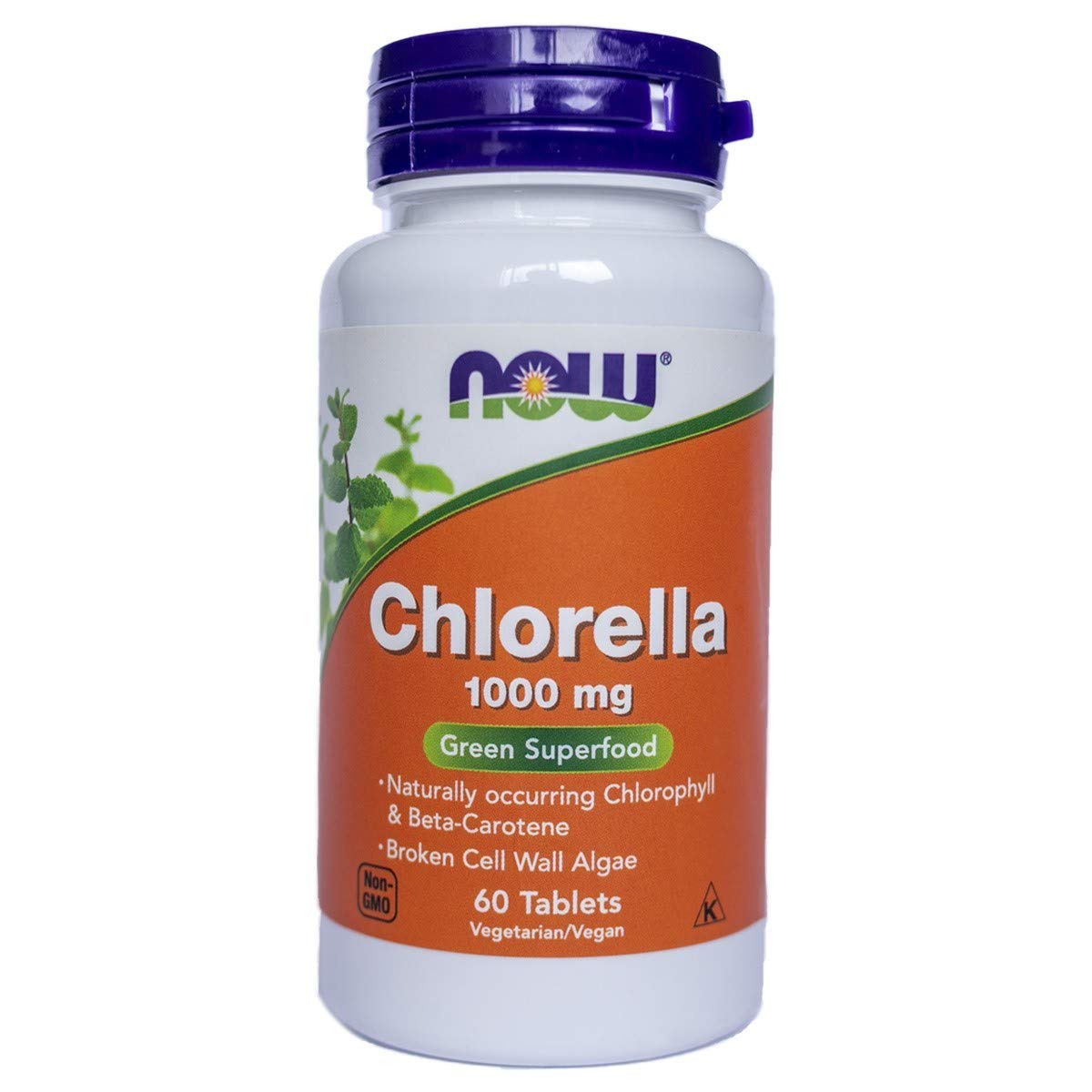 NOW Foods Chlorella Green Superfood 1000 mg Tablet, 60 Tablets