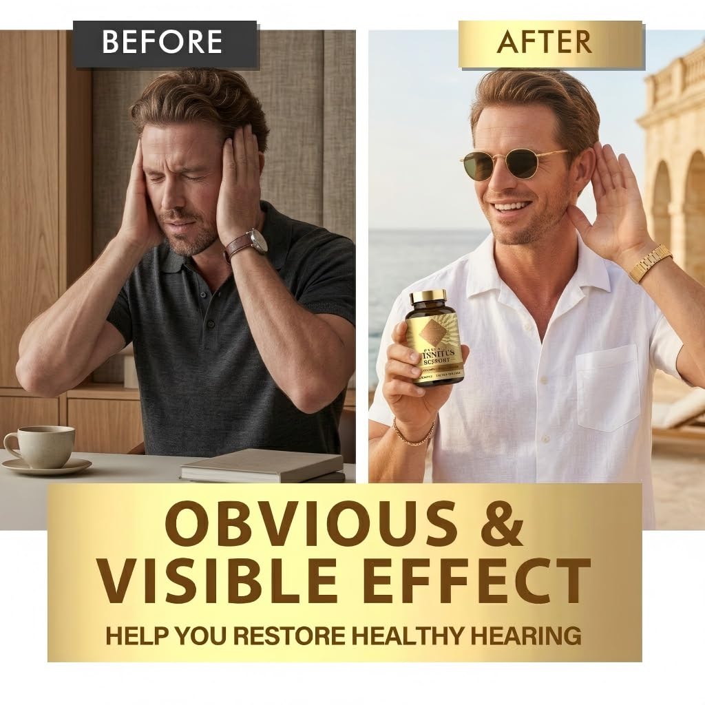 QDXHAYC Tinnitus Relief for Ringing Ears Capsules 120 Count