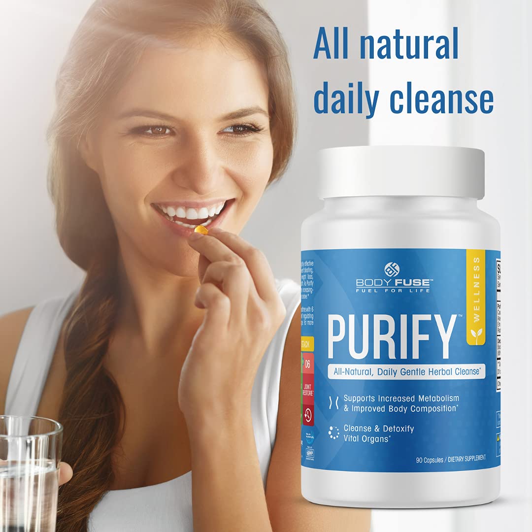 Body Fuse Purify All Natural Internal Organ GI Detox, 90 Capsules