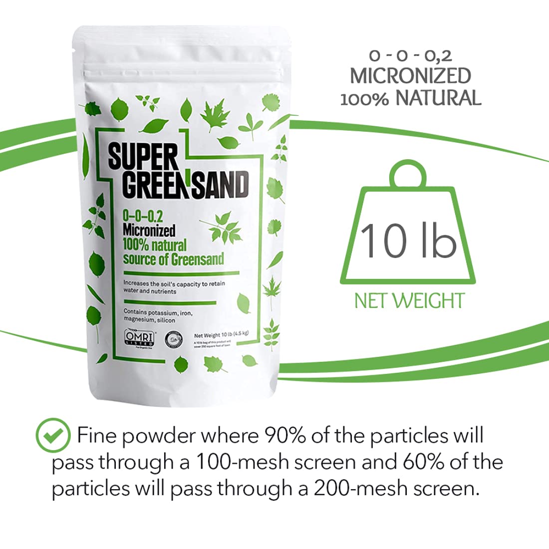Super Greensand Micronized 68 Minerals and Trace Elements Powder 160