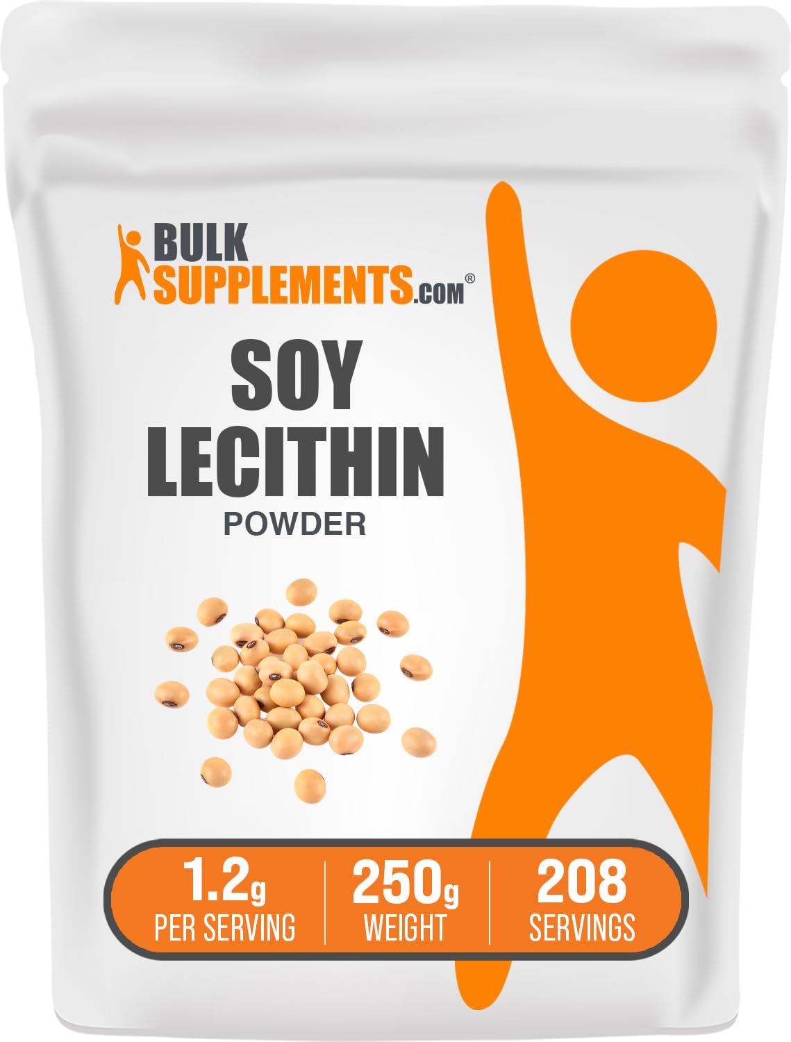 BulkSupplements Soy Lecithin Powder 8.8 Ounce