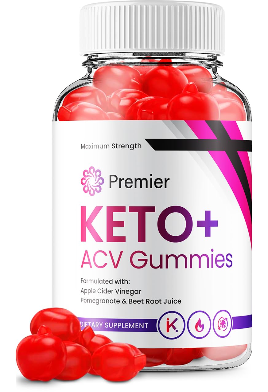 Indelo Premier Keto ACV Gummies - Advanced Formula Apple Cider Vinegar Dietary Supplement, 60 Gummies