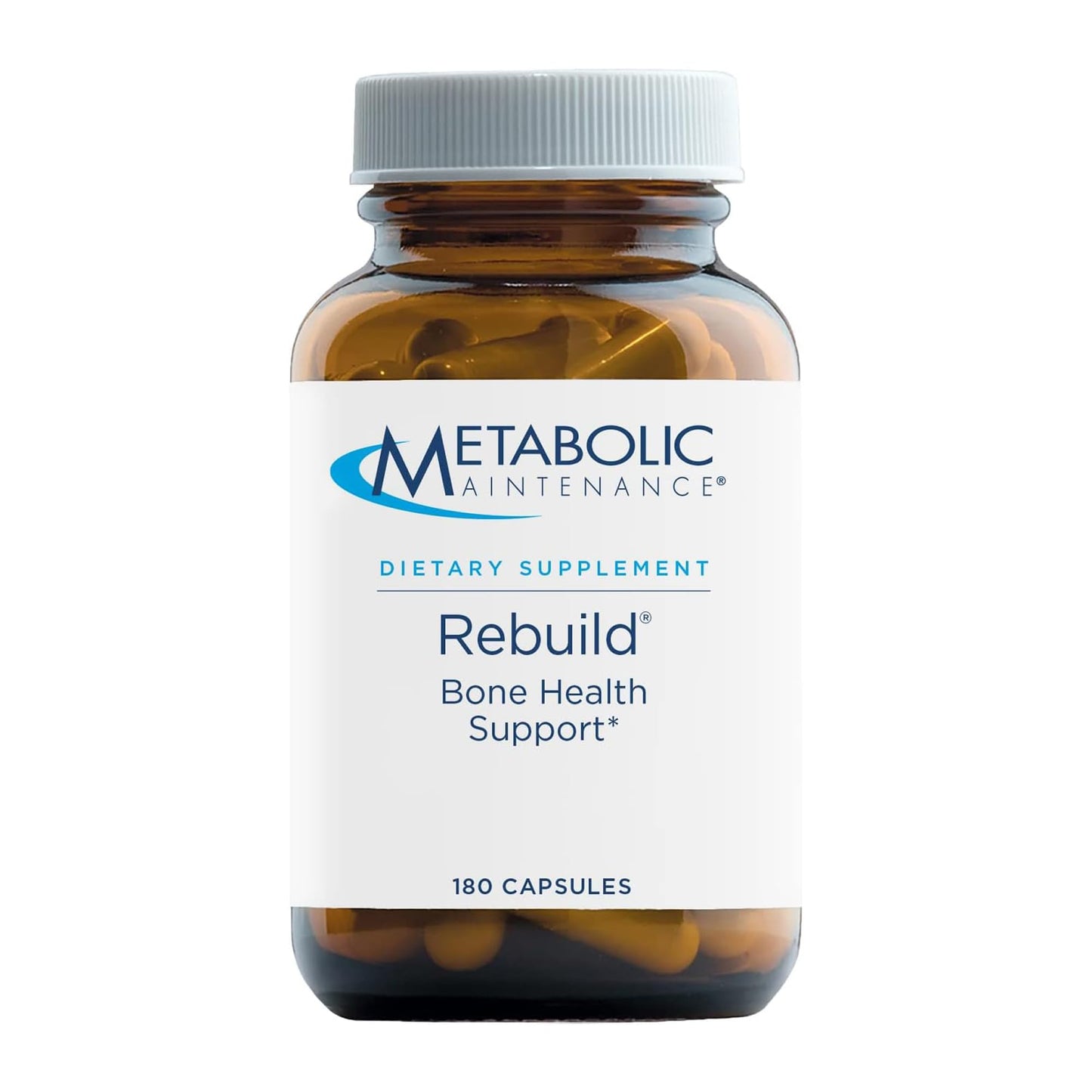 Metabolic Maintenance Rebuild Calcium, Magnesium, Vitamin D & K Blend - Bone Health Support Capsules 180 Count