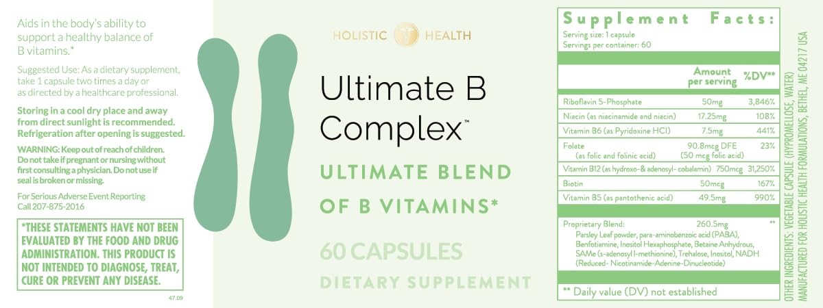Holistic Health Ultimate B Complex Capsule 60 Capsules