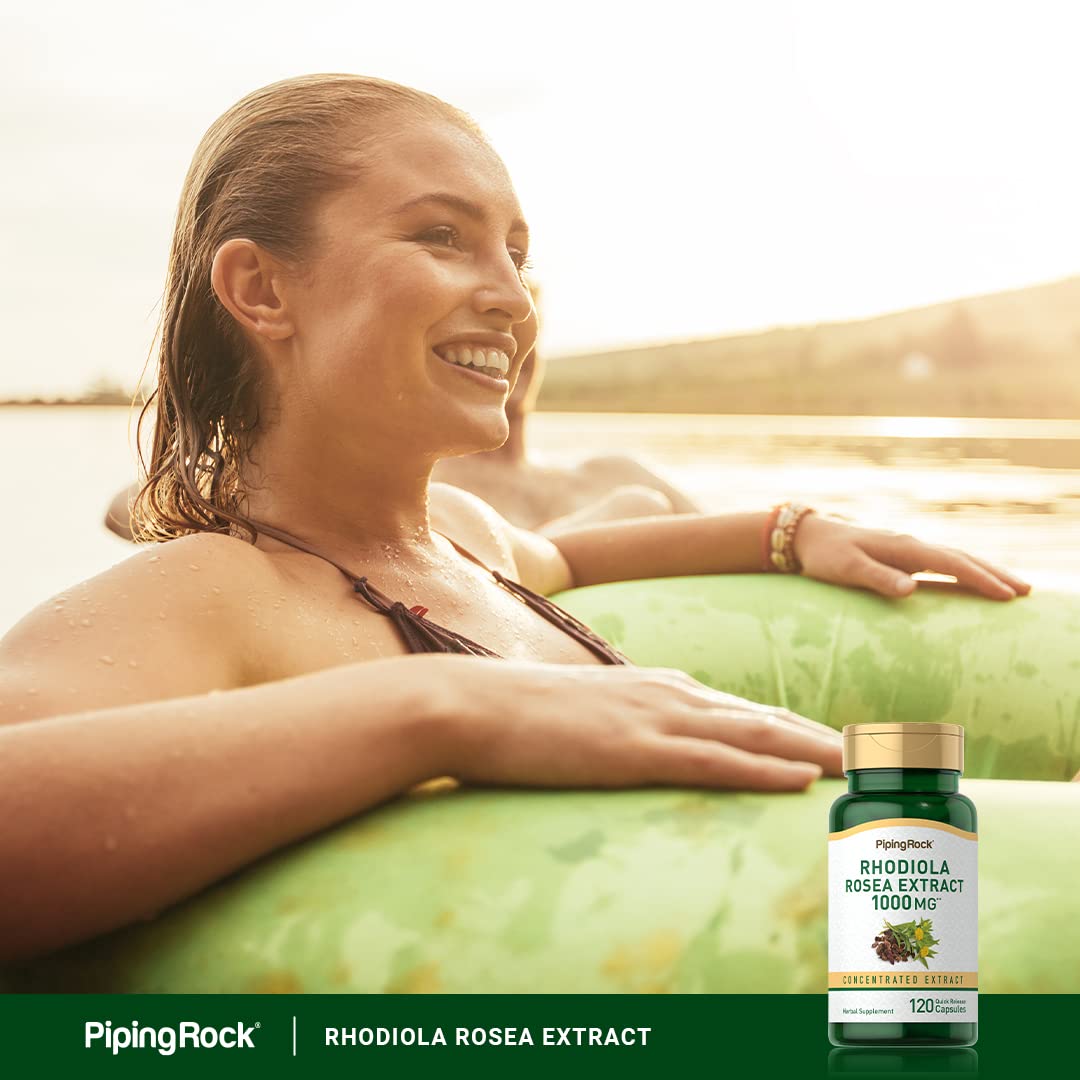 Piping Rock Rhodiola Rosea Supplement 120 Capsules