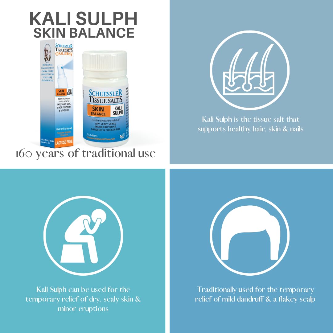 Schuessler Tissue Salts Kali Sulph 6X Tablet, 125