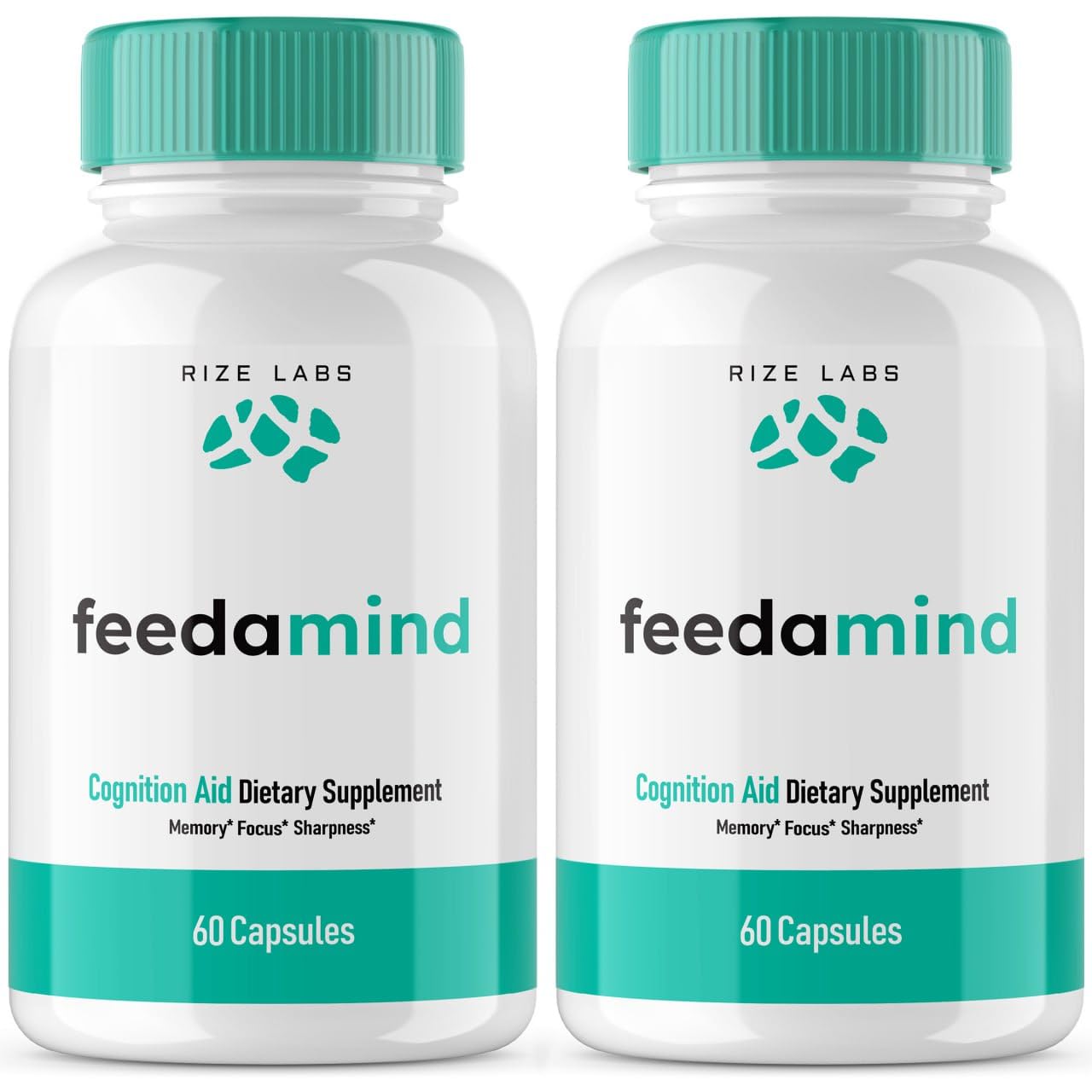 Rize Labs Feedamind Capsules – Daily Focus Support Formula for Concentration, Alertness, and Sharpness, 120 Capsules