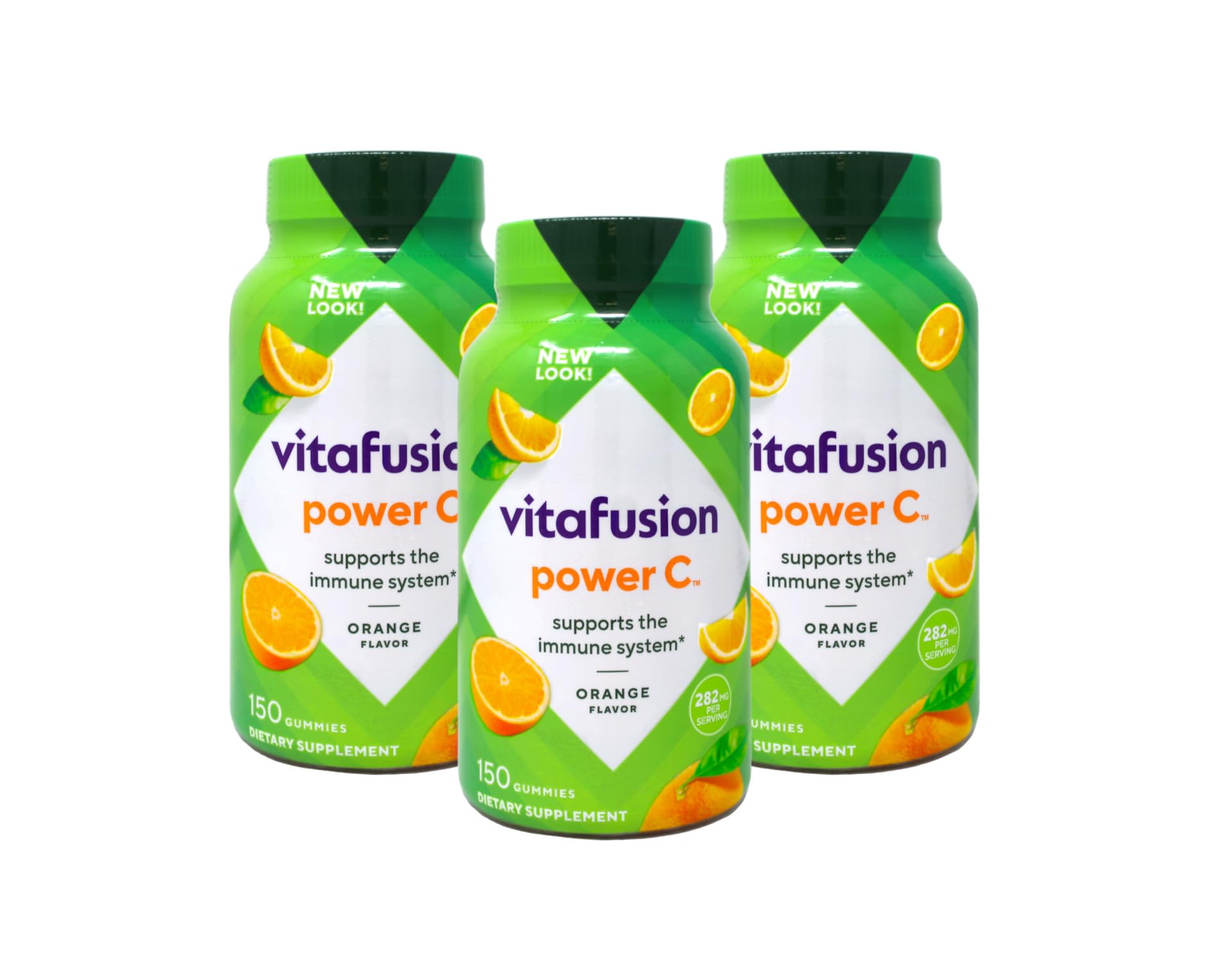 Vitafusion Power C Gummy Vitamins for Adults, 3 Bottles (150-count)