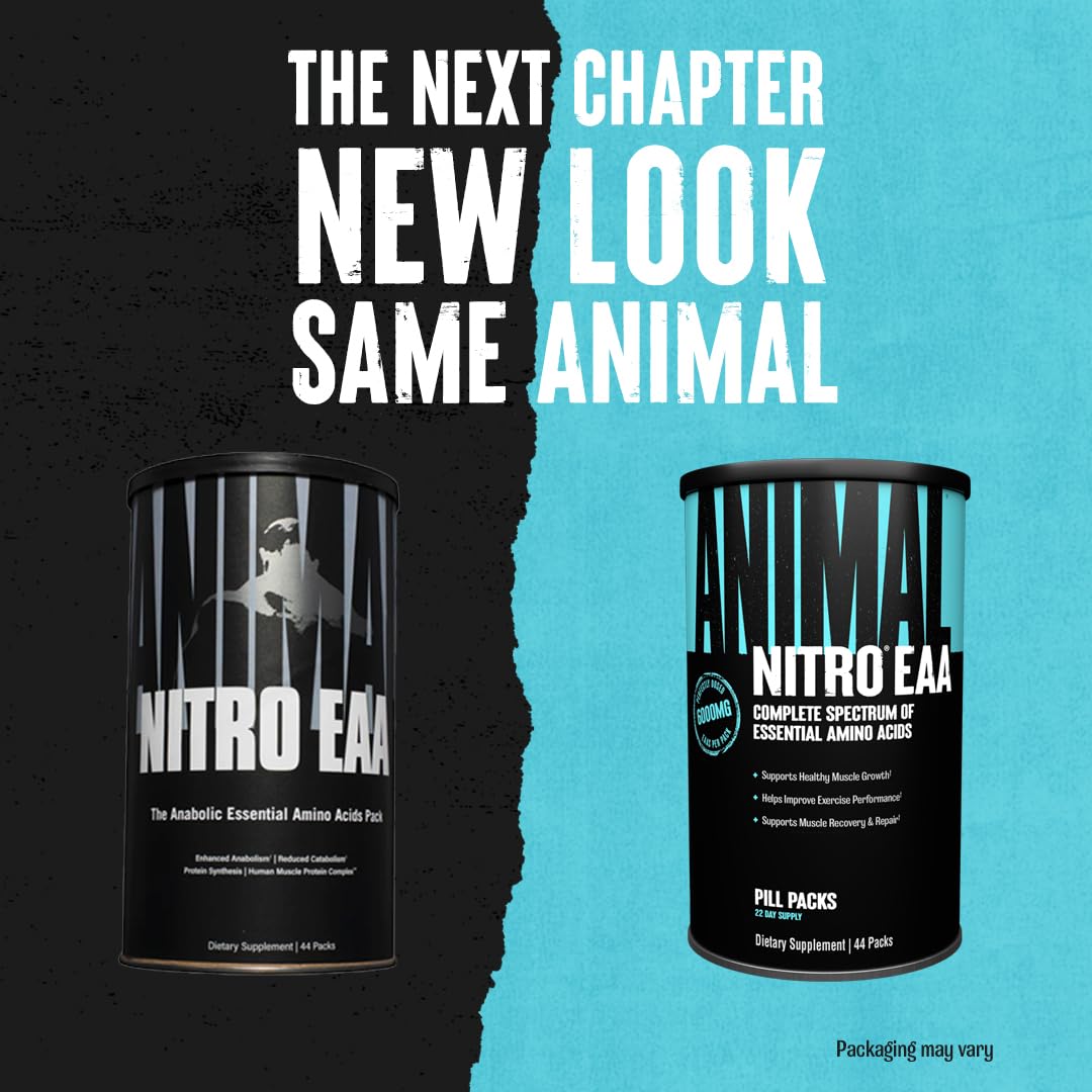 Animal Nitro Essential Amino Acids and BCAA Greens Capsules, 74 Capsules