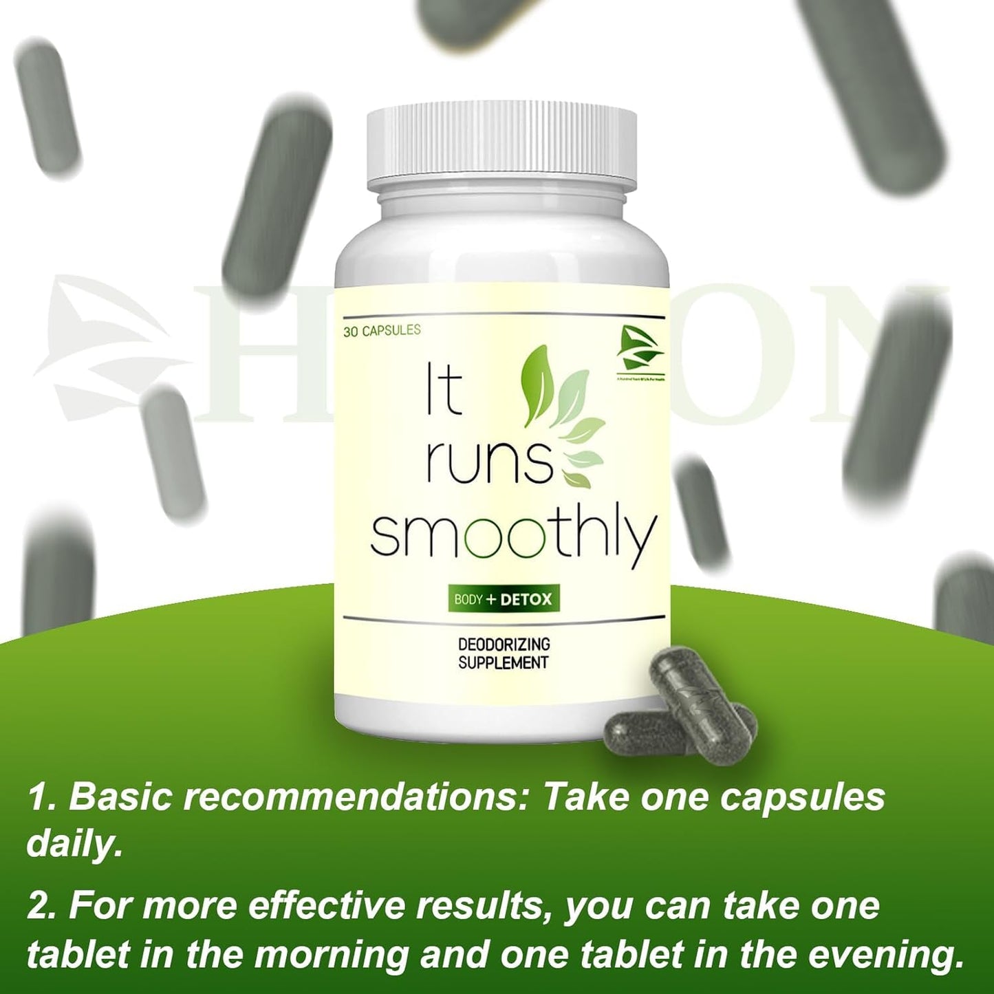 Generic Body Deodorizing Chlorophyll Supplement Capsules, 1 Count