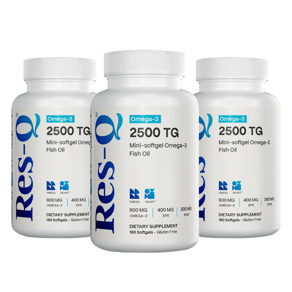 Res-Q 2500 TG Omega-3 Fish Oil Mini Gel Capsules, 540 Capsules