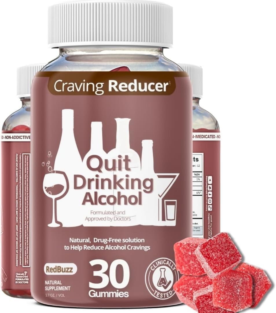 Drop The Craving Quit Alcohol Craving Relief Multi-Vitamin Gummy, 30 Count