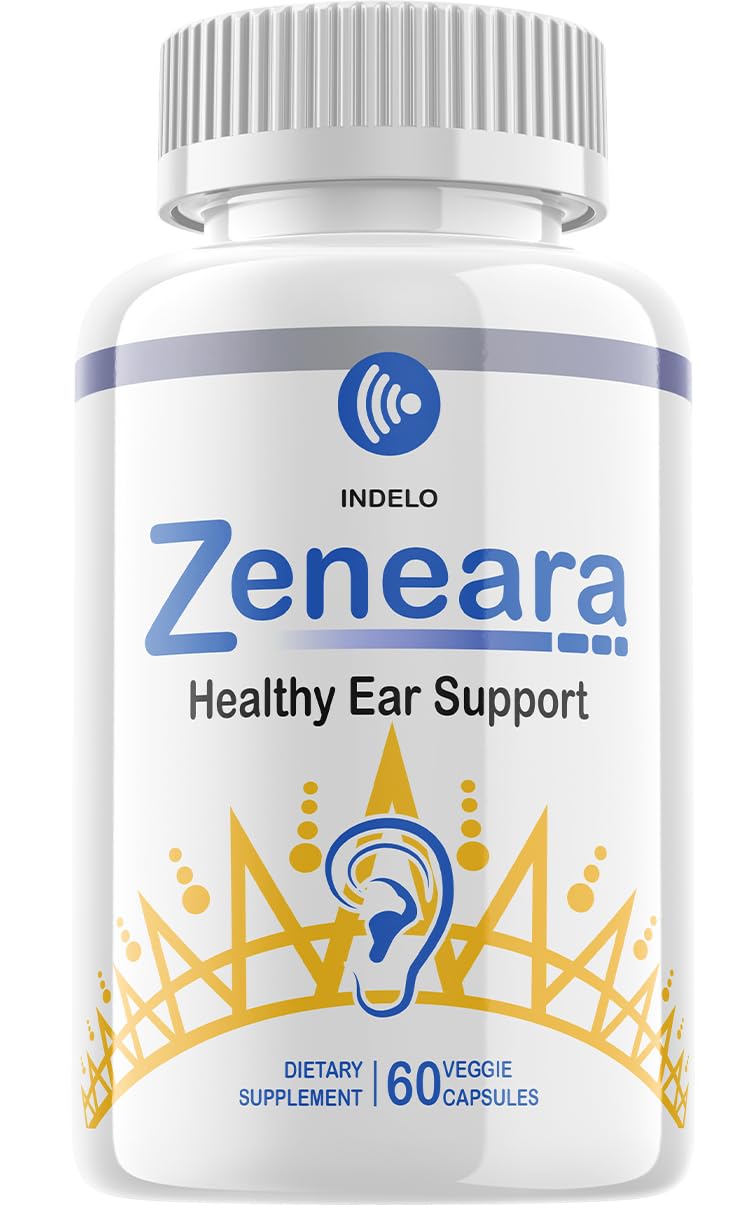 Indelo Zeneara Ear Support Supplement Capsules, 60 Count