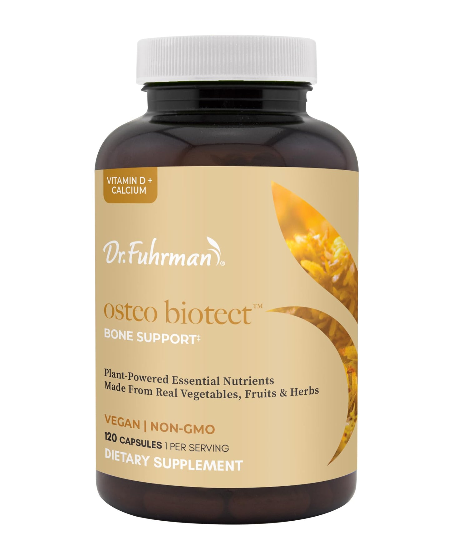 Dr. Fuhrman Osteo-Biotect Organic Calcium Bone Health Supplement Capsule 120 Count