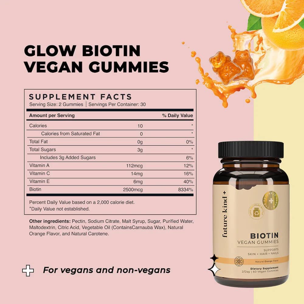 Future Kind Vegan Biotin Gummies, 30 Gummies