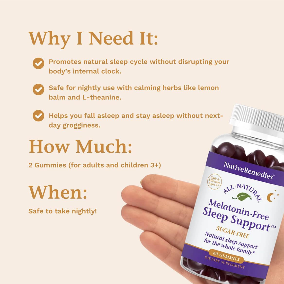 Native Remedies Family Sleep Essentials ComboPack Capsule/Gummy 120