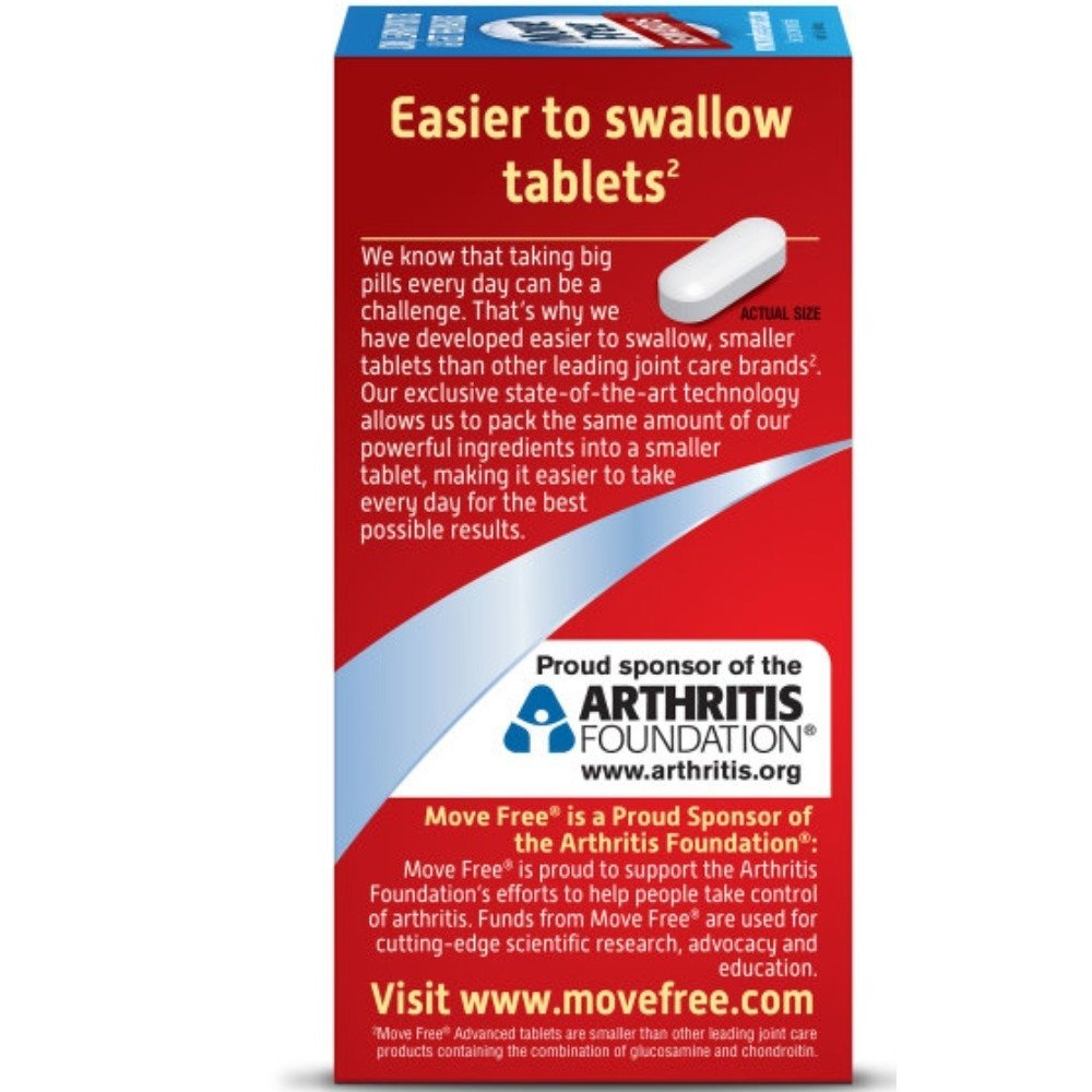 Move Free Advanced Plus MSM and Vitamin D3 with Glucosamine and Chondroitin, 320 Tablets