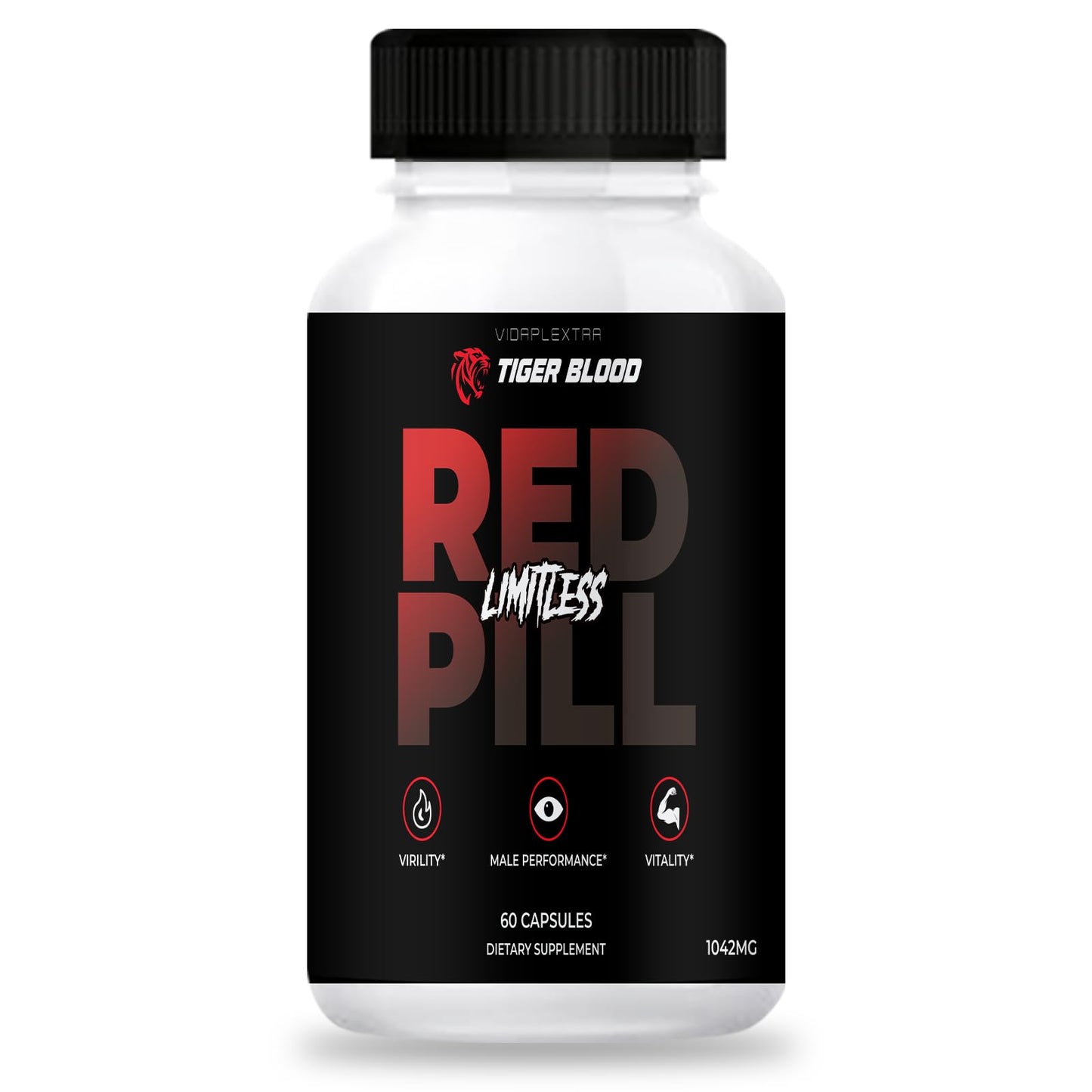 VIDAPLEXTRA Tiger Blood Limitless Capsules, 60 Capsules