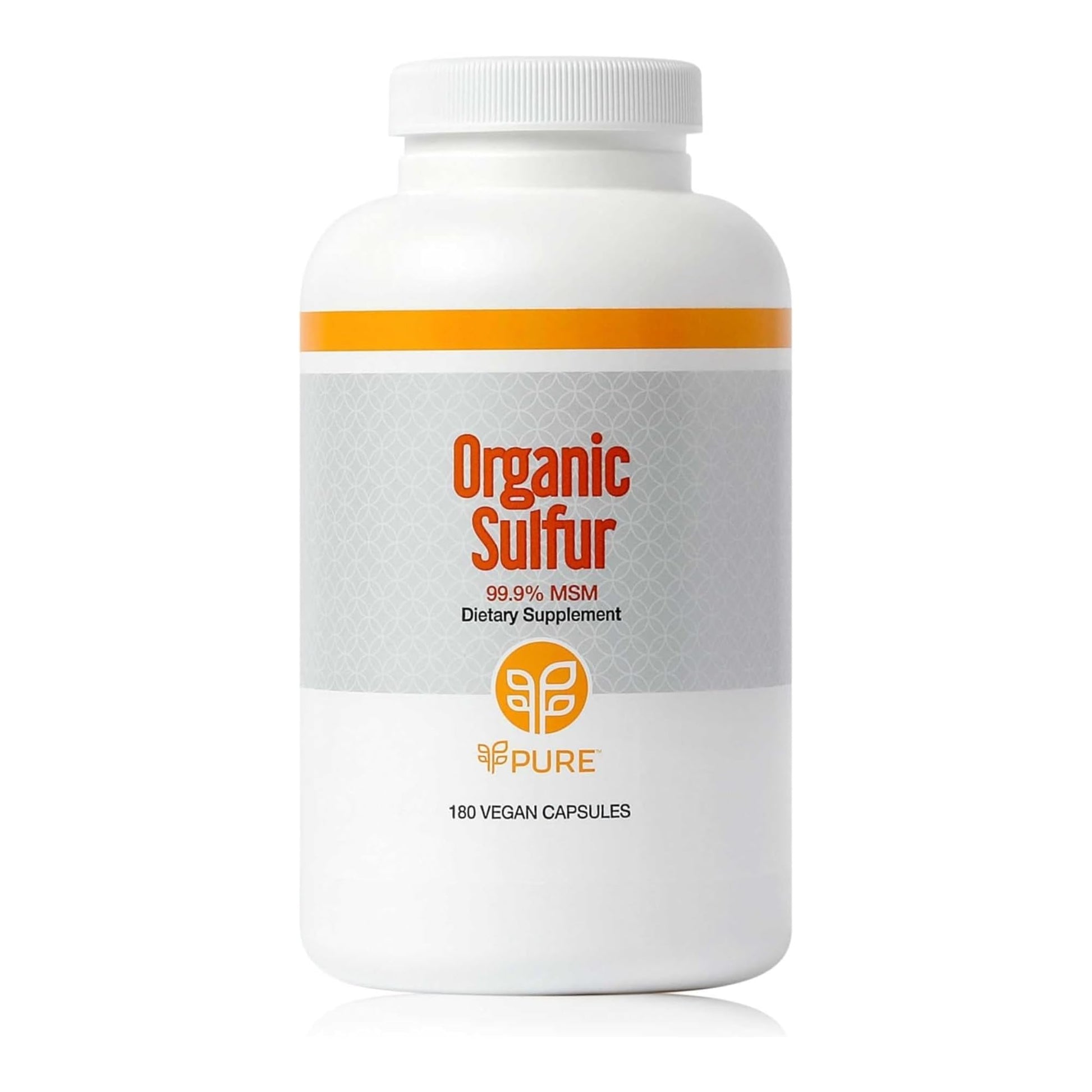 PURE Organic Sulfur MSM 180 Capsules