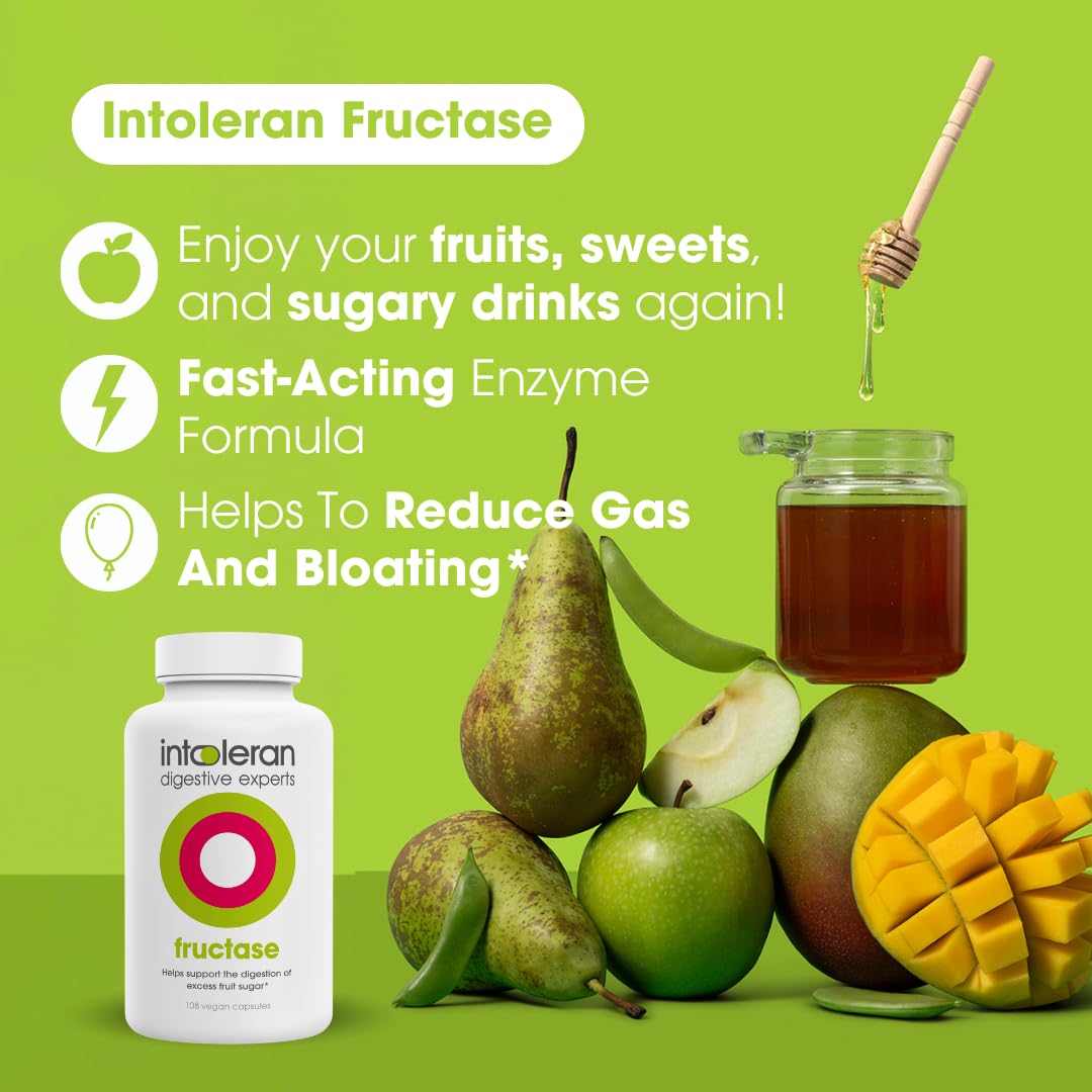 Intoleran Fructase Digestive Enzymes Capsules, 108 Capsules