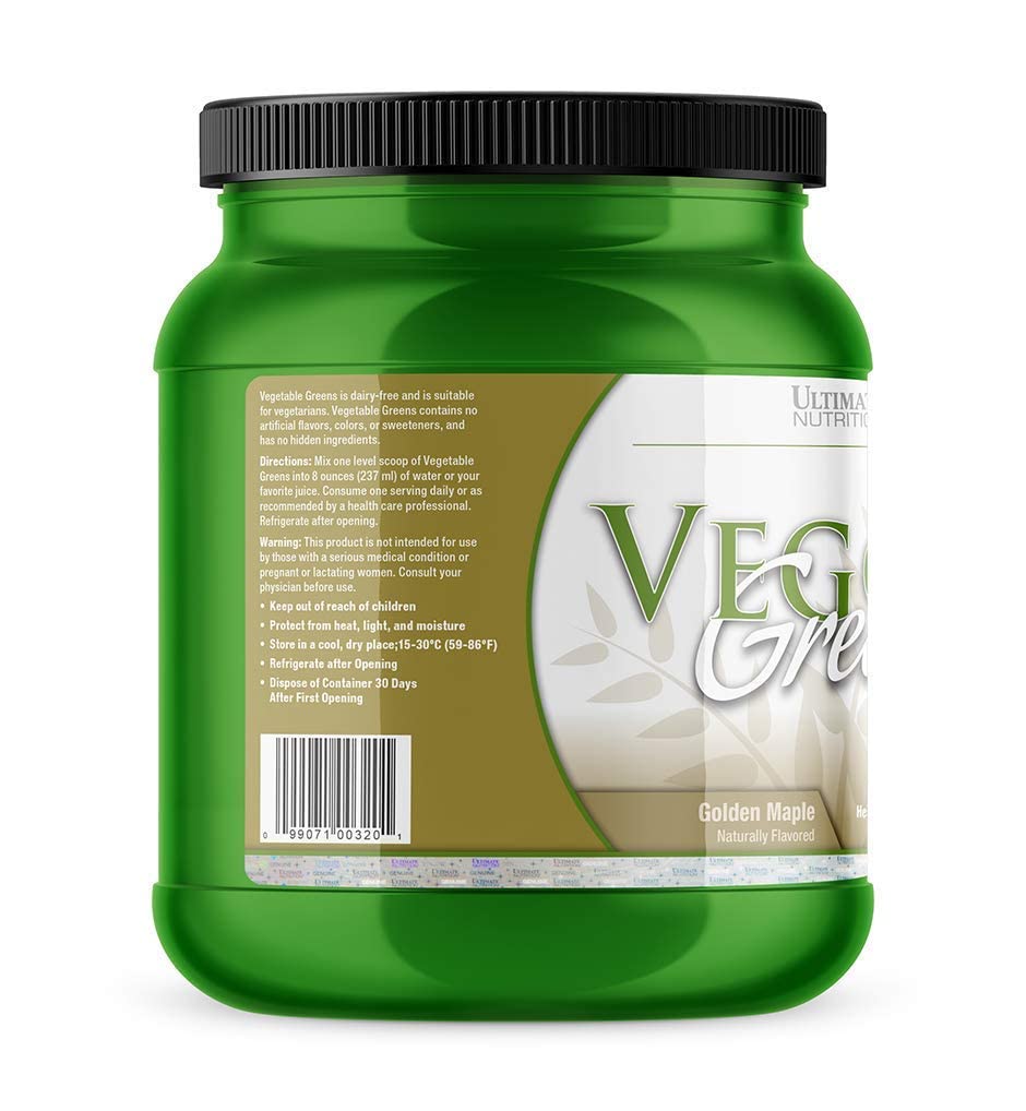 Ultimate Nutrition Veggie Greens Super Food Vegetable Protein Powder 18 oz, 64 Servings