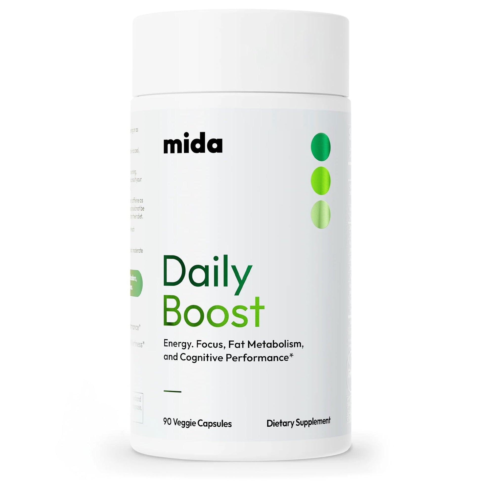 Mida Health Daily Boost 3-in-1 Weight Loss, Focus & Steady Energy Support, 90 Capsules