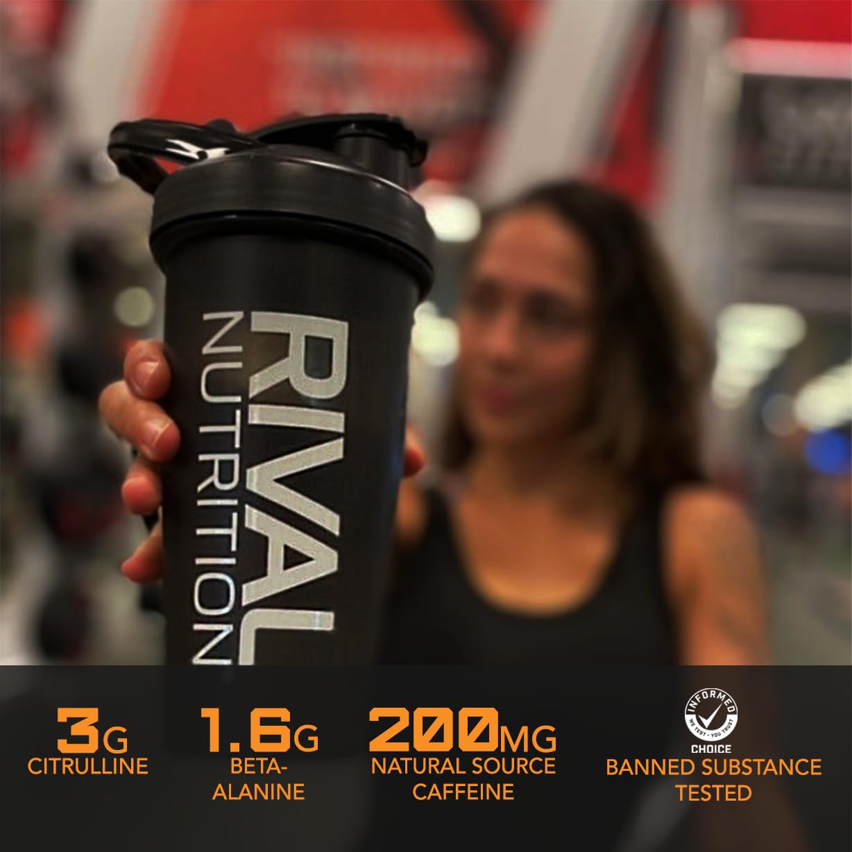 RIVAL NUTRITION Burn Pre-Workout Powder, Watermelon Candy, 30 Servings