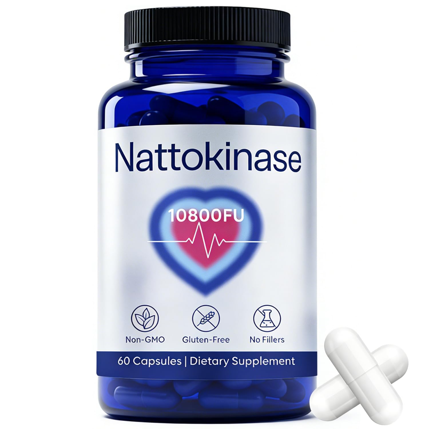 Clavya Ultimate Nattokinase 10800 FU Capsule, 60 Count