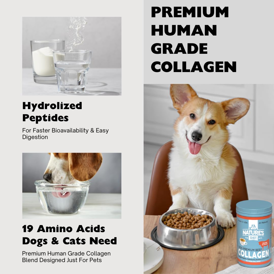 Nature's Diet Beef Collagen Peptides Type 1 for Dogs & Cats Powder 16