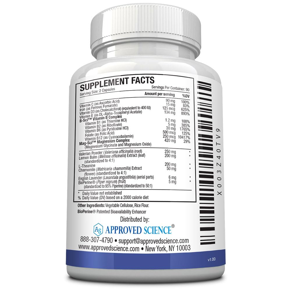 Approved Science Restlex for Restless Legs Magnesium Glycinate Capsules, 360 Count
