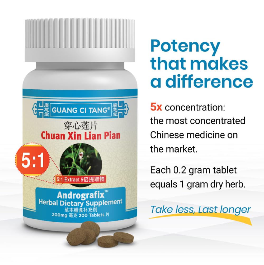 ActiveHerb Chuan Xin Lian Pian (Andrografix) 200 Tablets