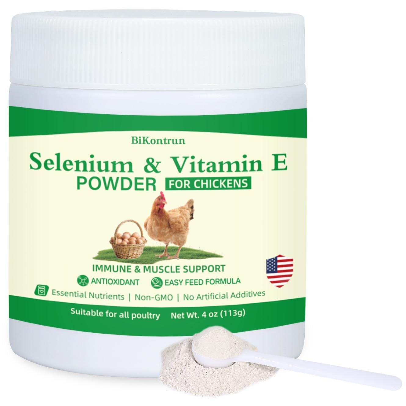 BiKontrun Selenium and Vitamin E for Chickens Powder 1