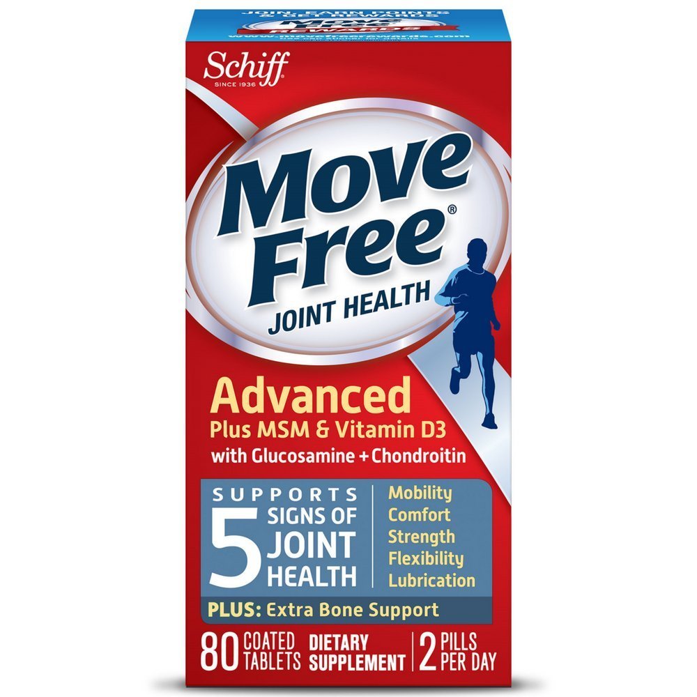 Move Free Advanced Plus MSM and Vitamin D3 with Glucosamine and Chondroitin, 320 Tablets