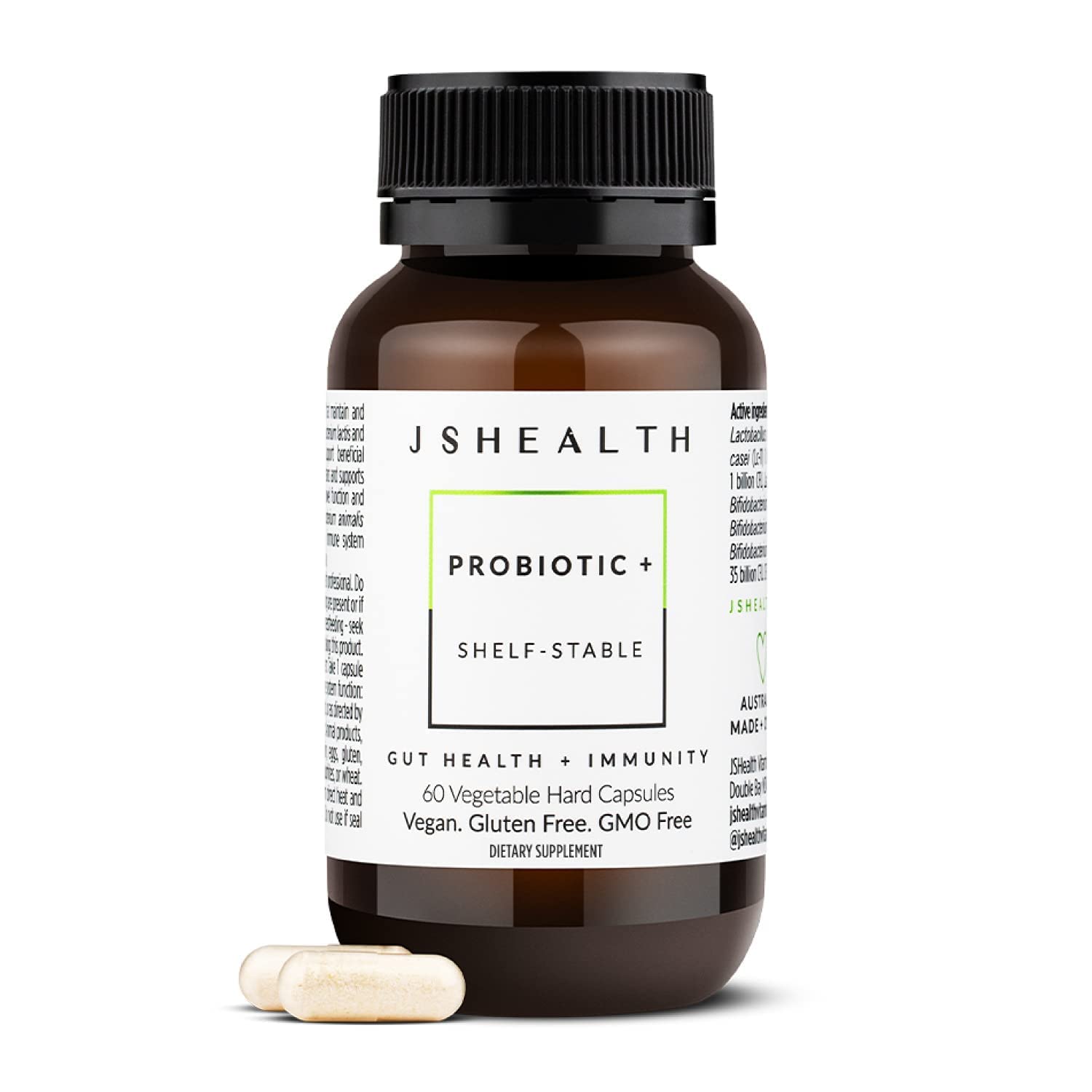 JSHealth Gut Health and Immunity Formula Probiotics 60 Capsules