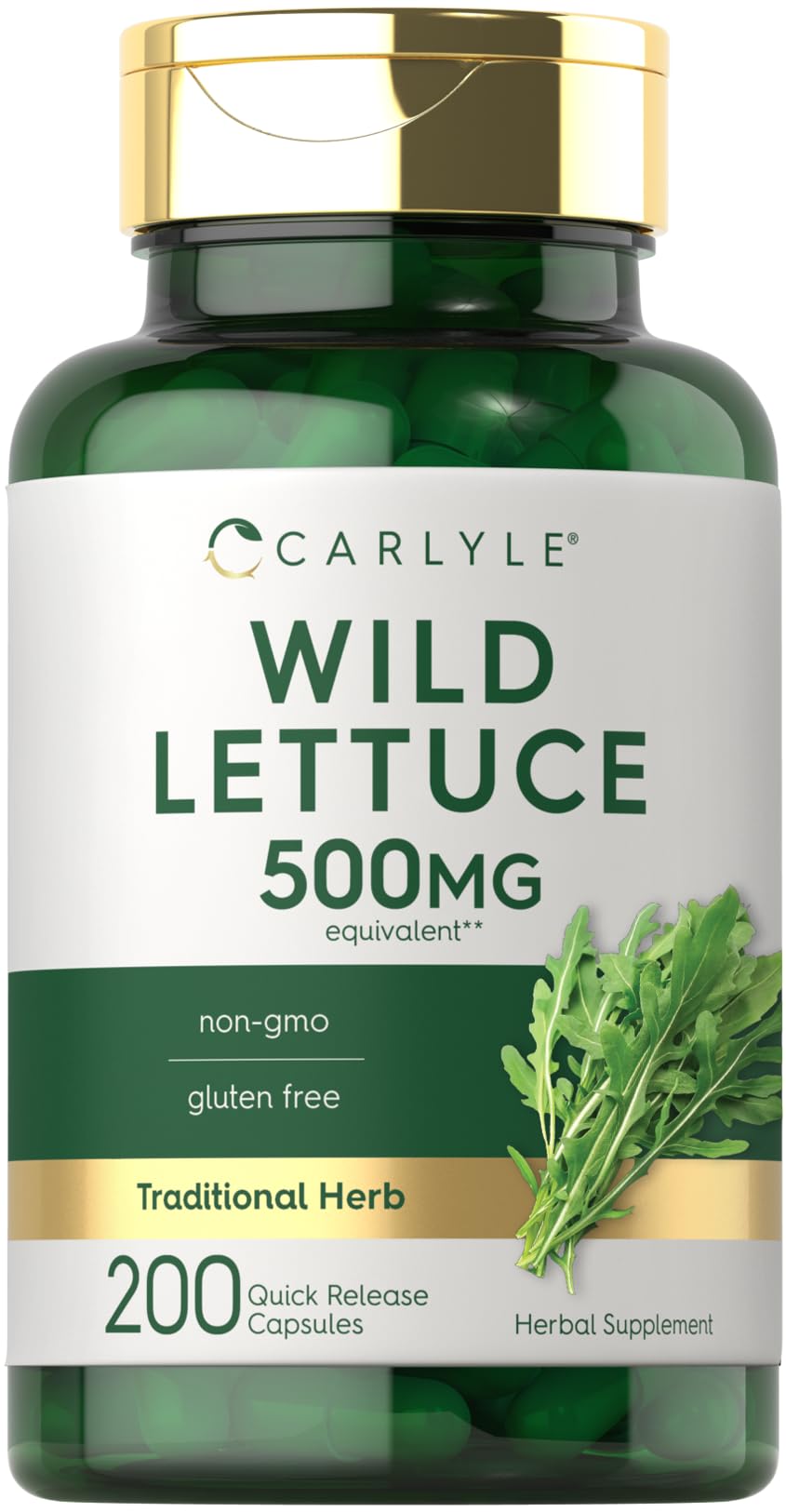 Carlyle Wild Lettuce Extract Capsule, 200 Count