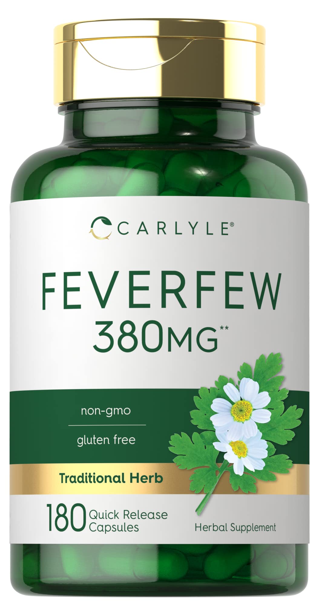 Carlyle Feverfew Capsules 180 Count