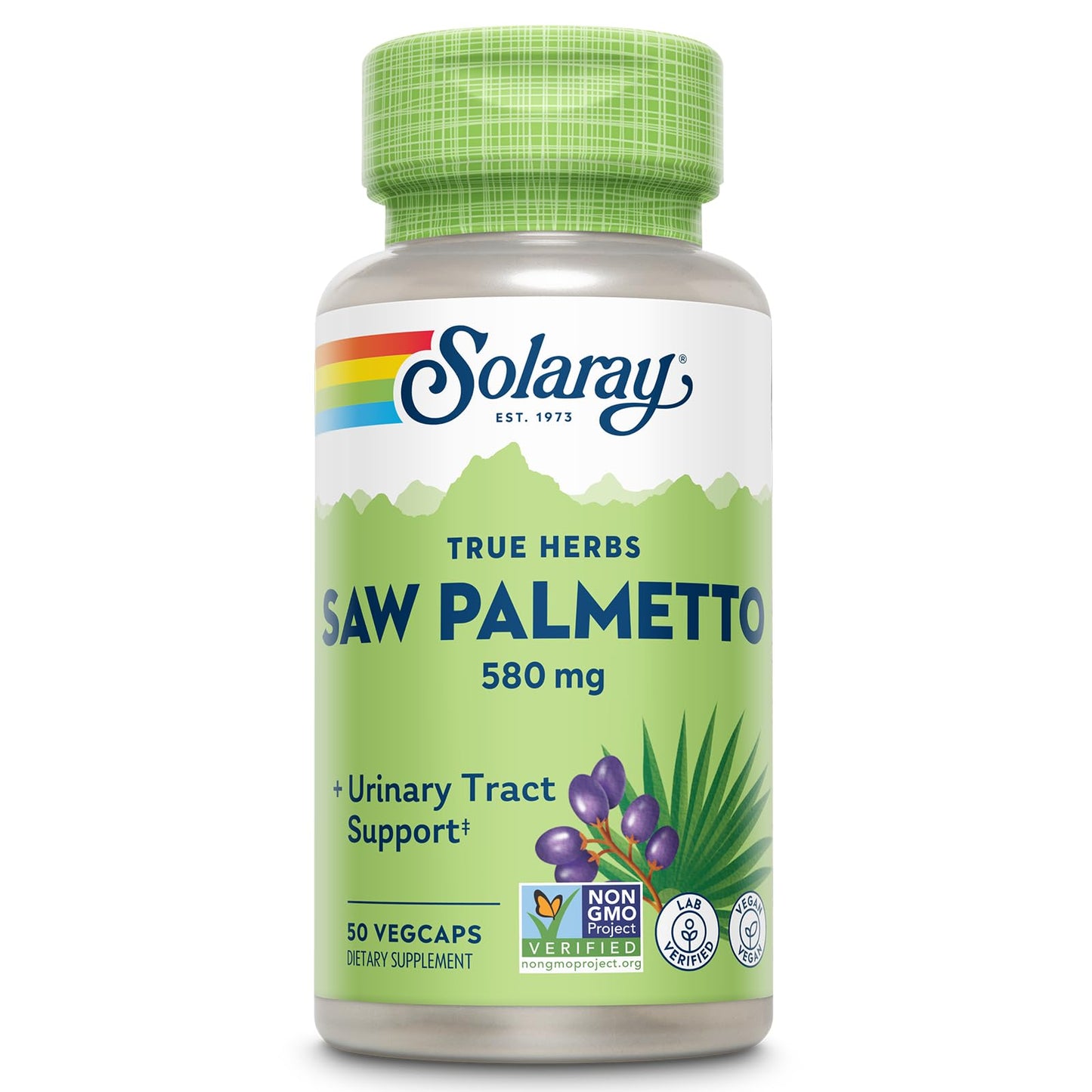 SOLARAY Saw Palmetto Berries 580mg Capsule 50 Count