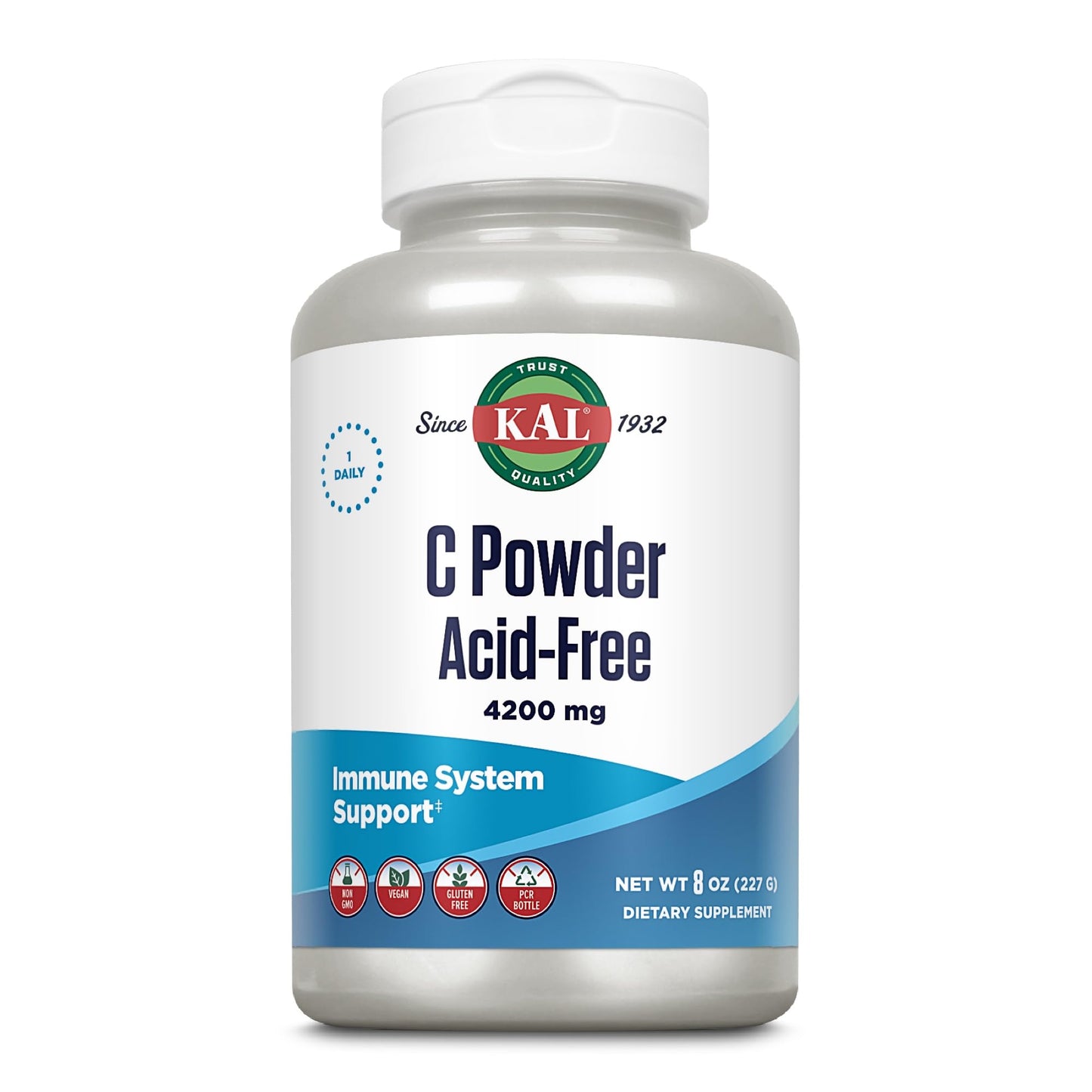 KAL Vitamin C Powder 4200 mg, 8 oz